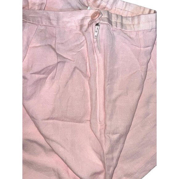 Plaza South Vintage Linen Blend Tapered Leg High Waist Casual Pants Sz 12 Womens - Picture 5 of 5